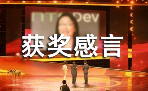获奖感言